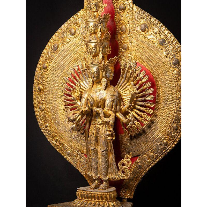 Contemporary Large Bronze Avalokiteshvara Statue from China For Sale