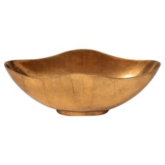 Vintage Large Bronze Bowl By Esa Fedrigolli