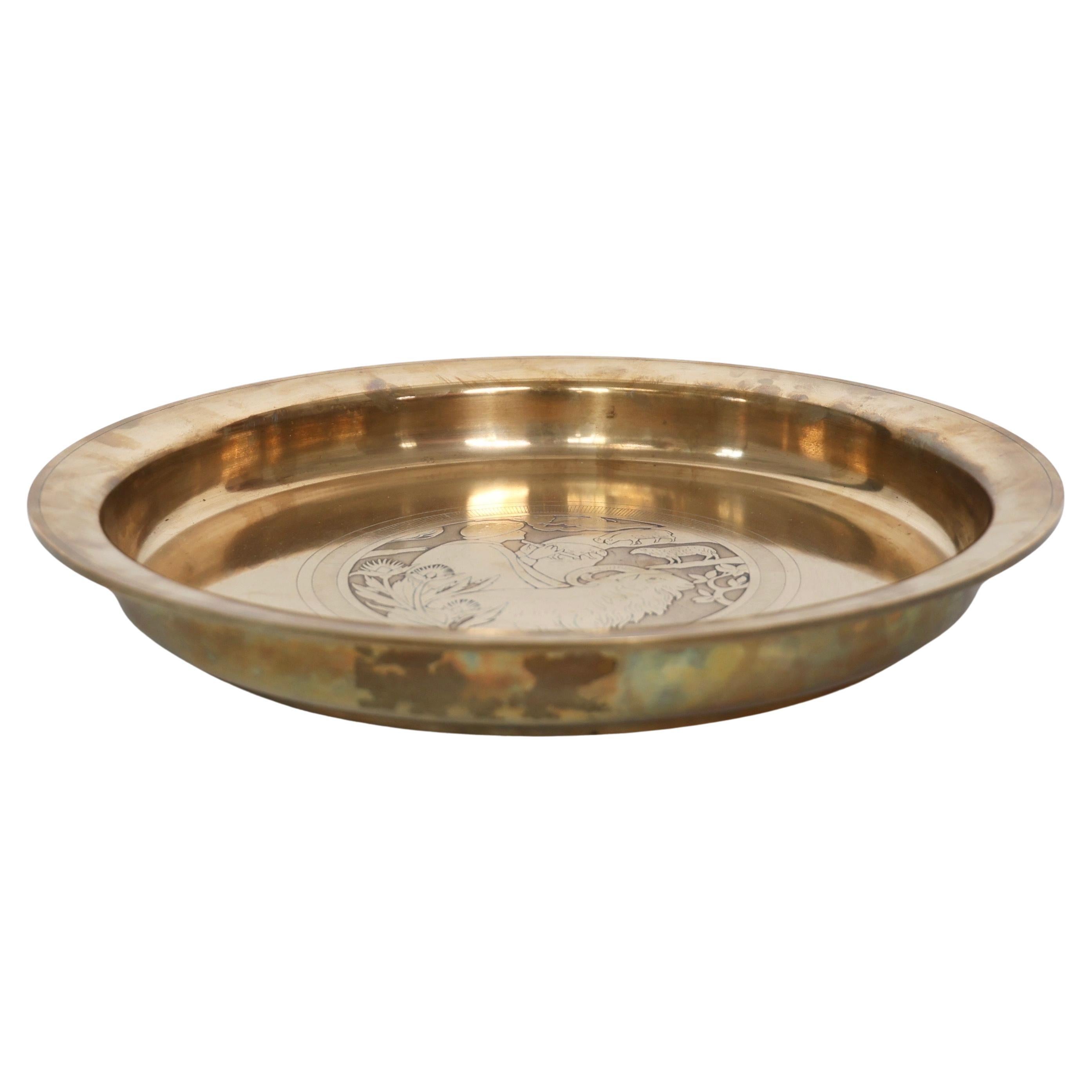 Large Bronze Bowl by Just Andersen, 1920s, Denmark For Sale