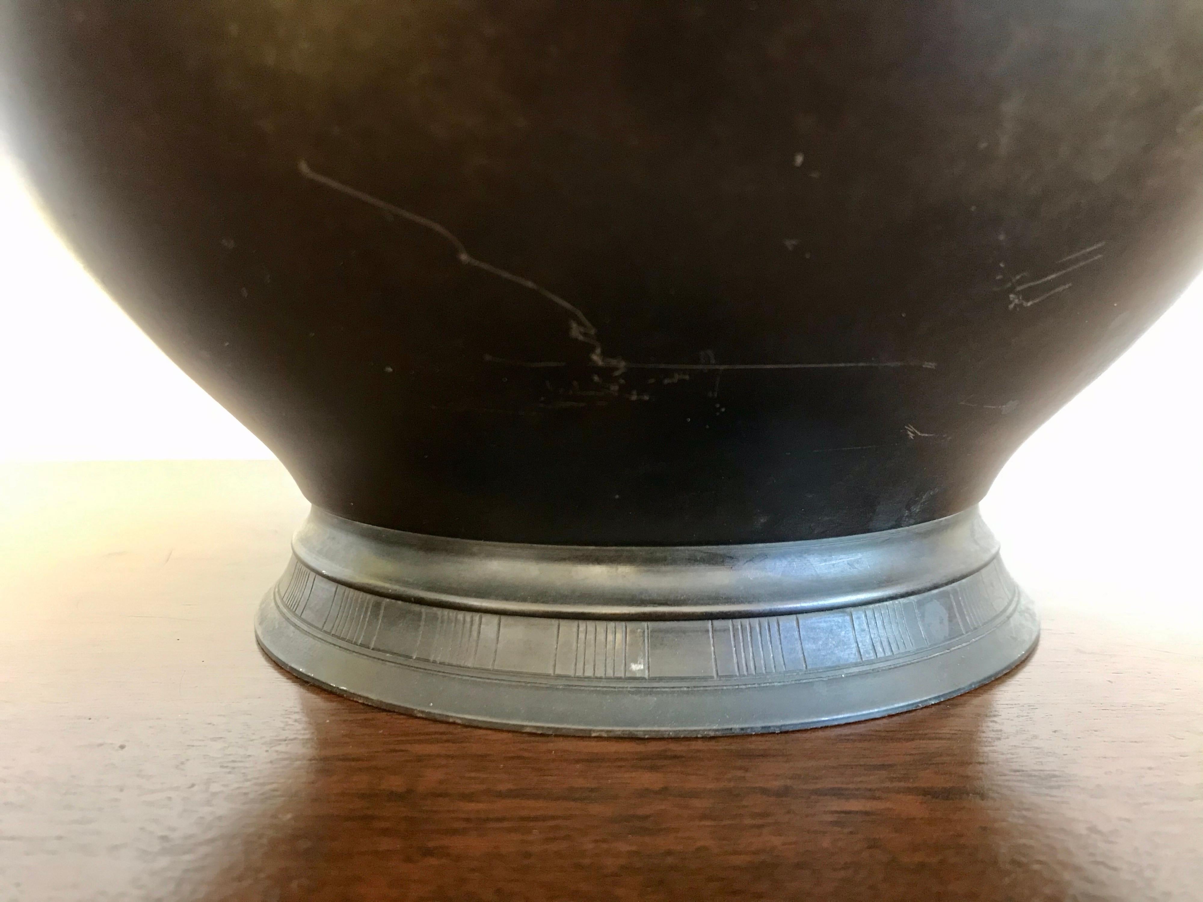 Large Bronze Bowl Just Andersen, Denmark In Good Condition In Los Angeles, CA