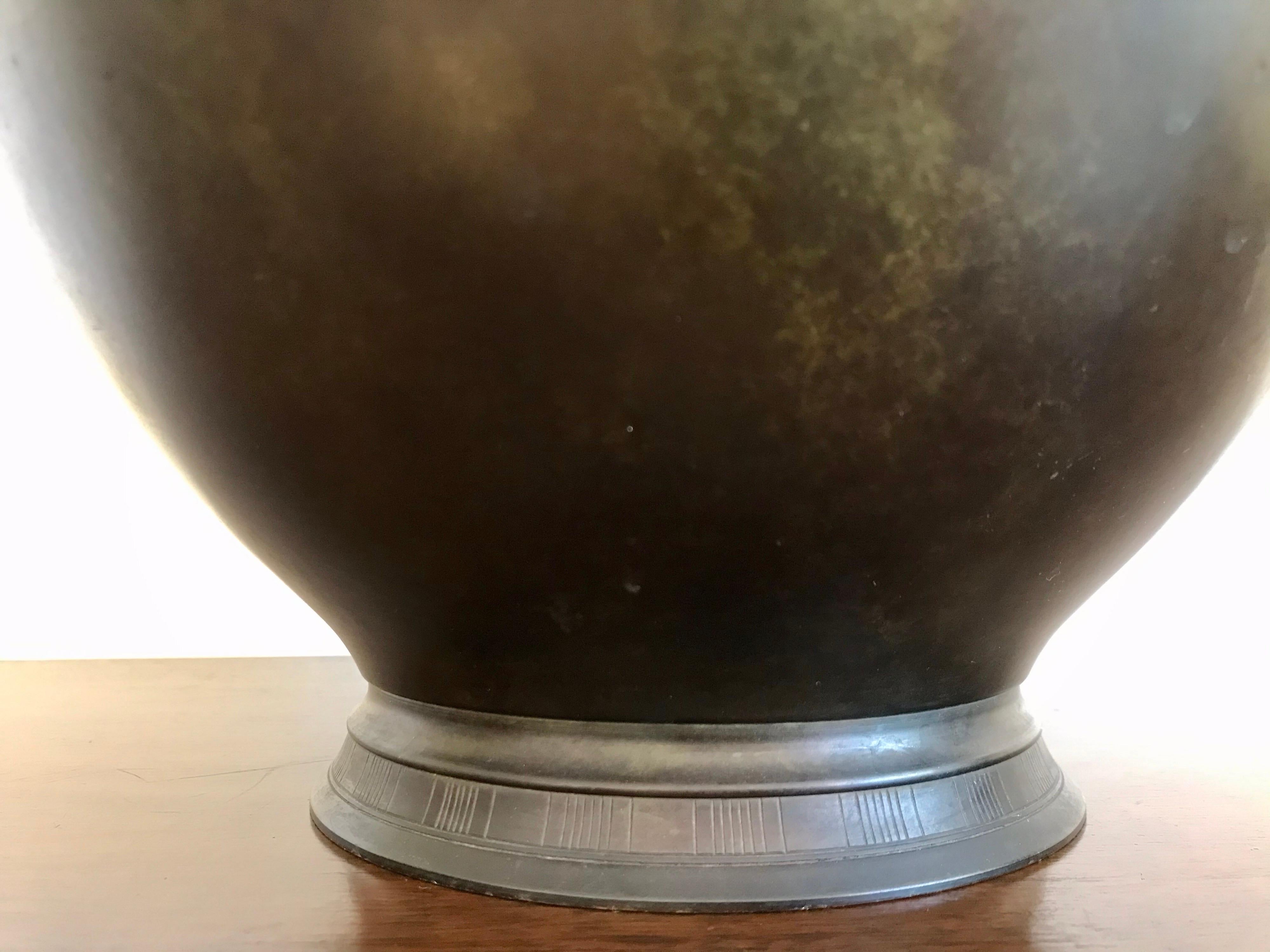 Large Bronze Bowl Just Andersen, Denmark 2