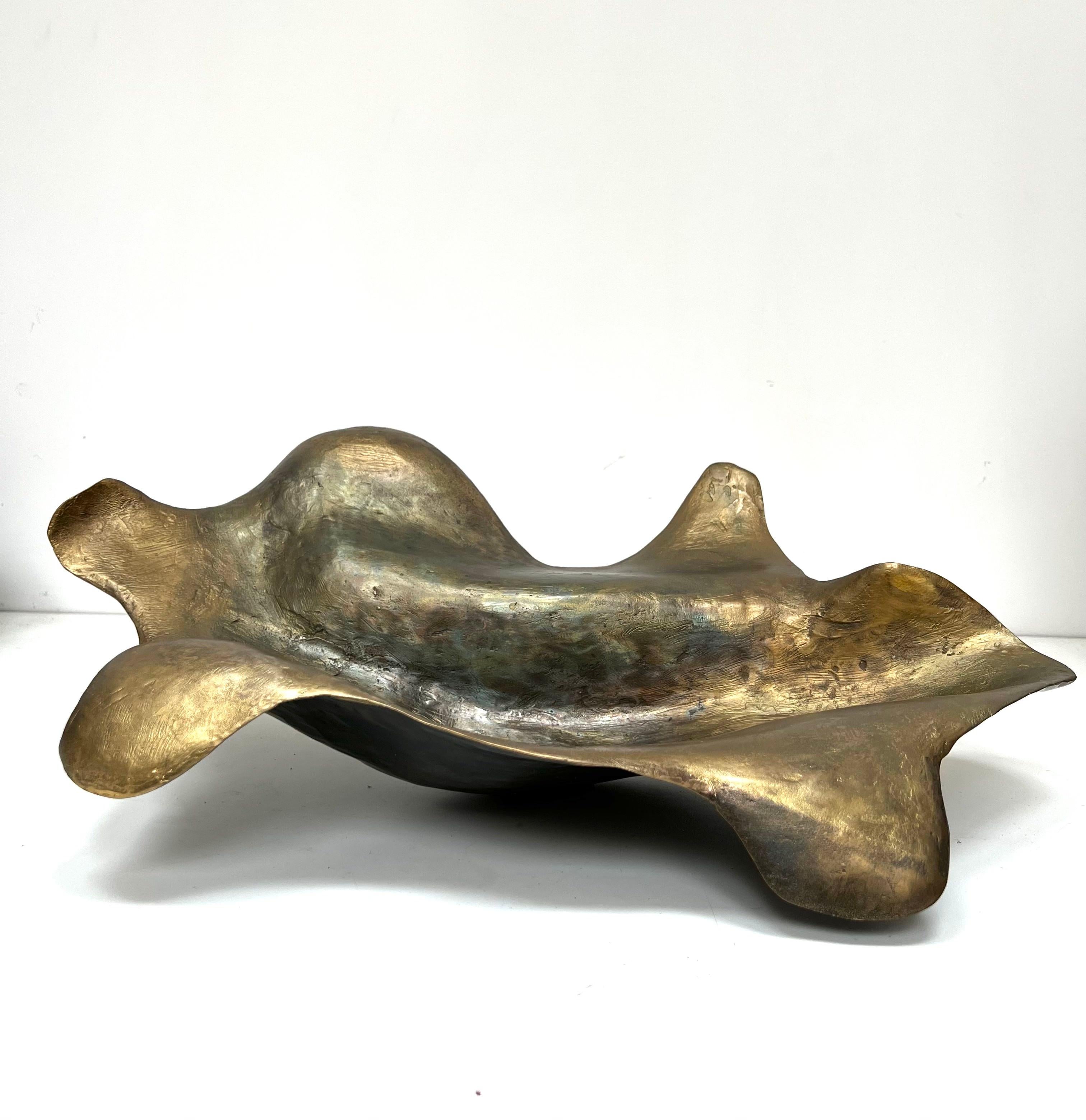 British Large Bronze Bowl 'Tortolina' 2 For Sale