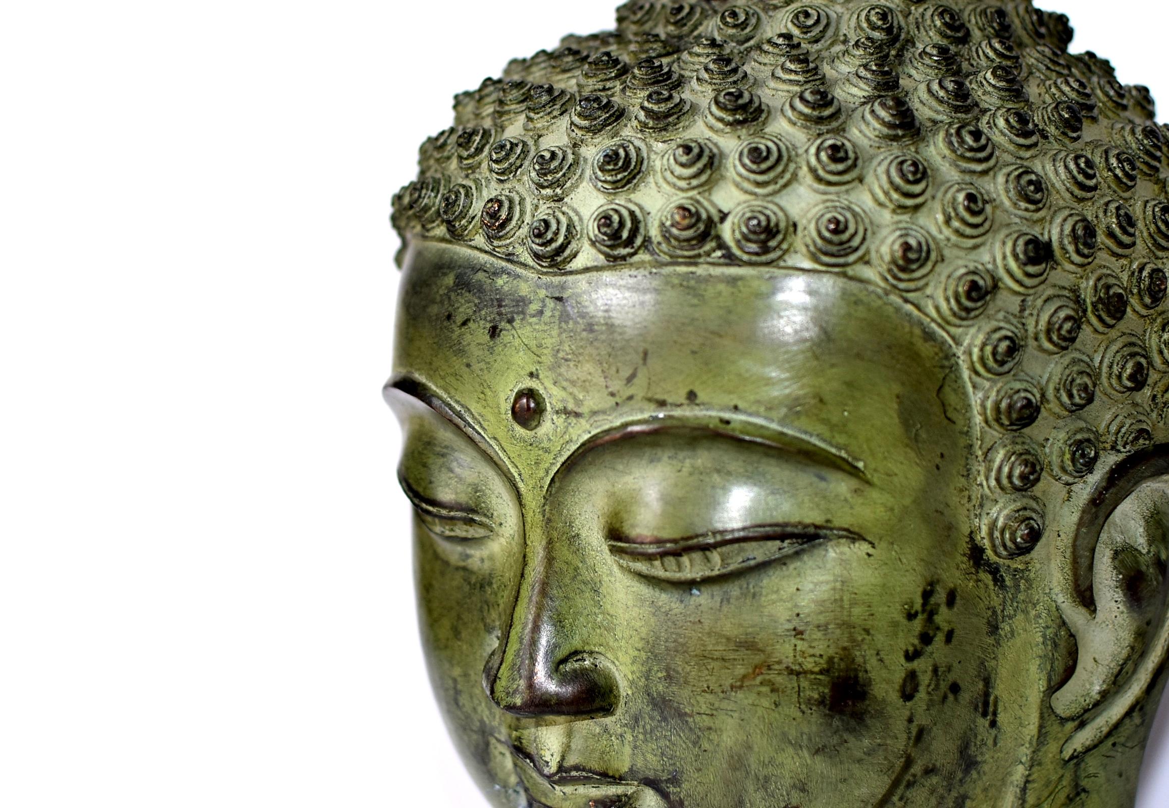 Large Bronze Buddha Head, Tang Dynasty Style 7