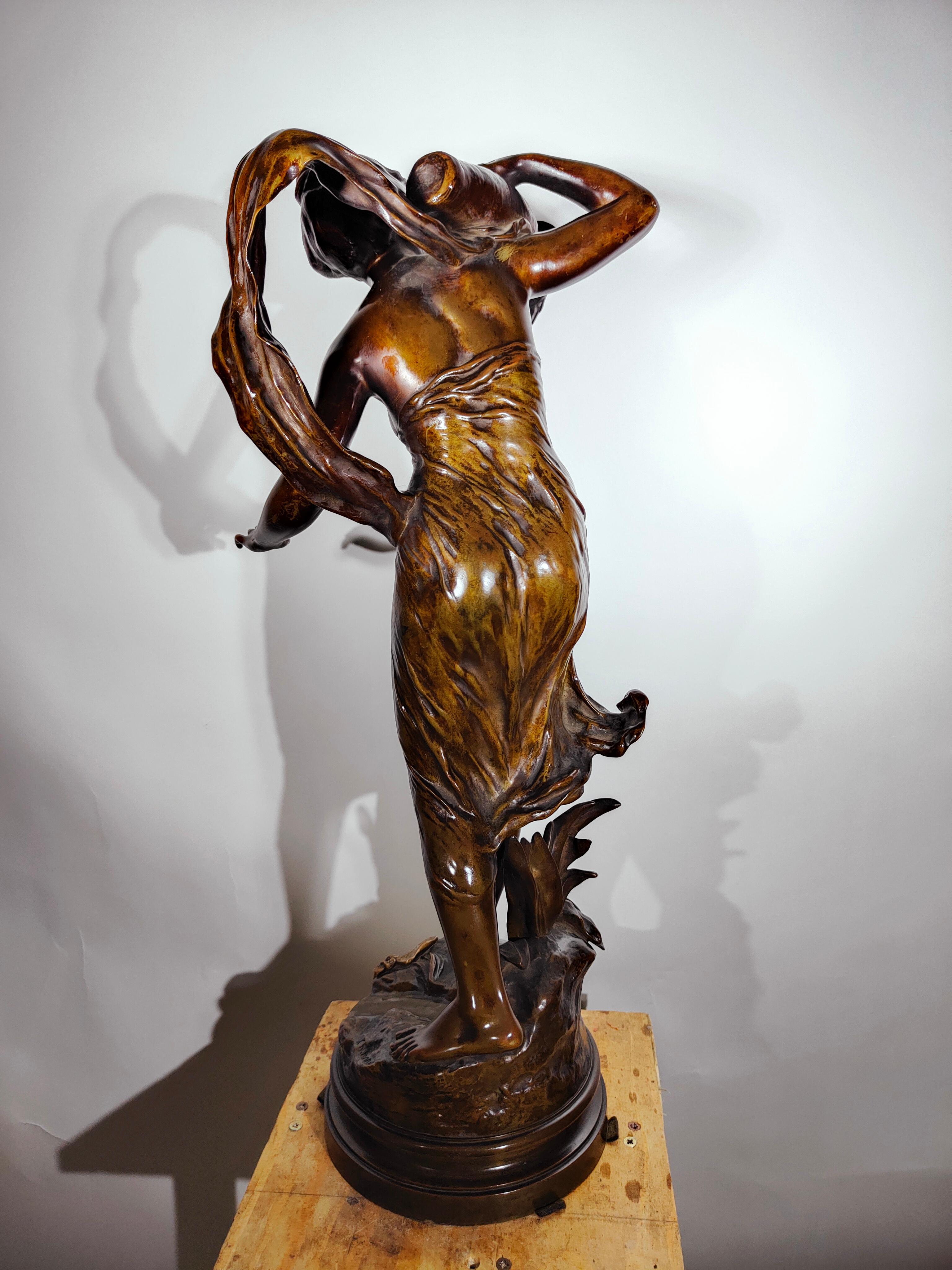 Große Bronze von: Charles Théodore Perron (Französisch 1862-1934) im Angebot 9