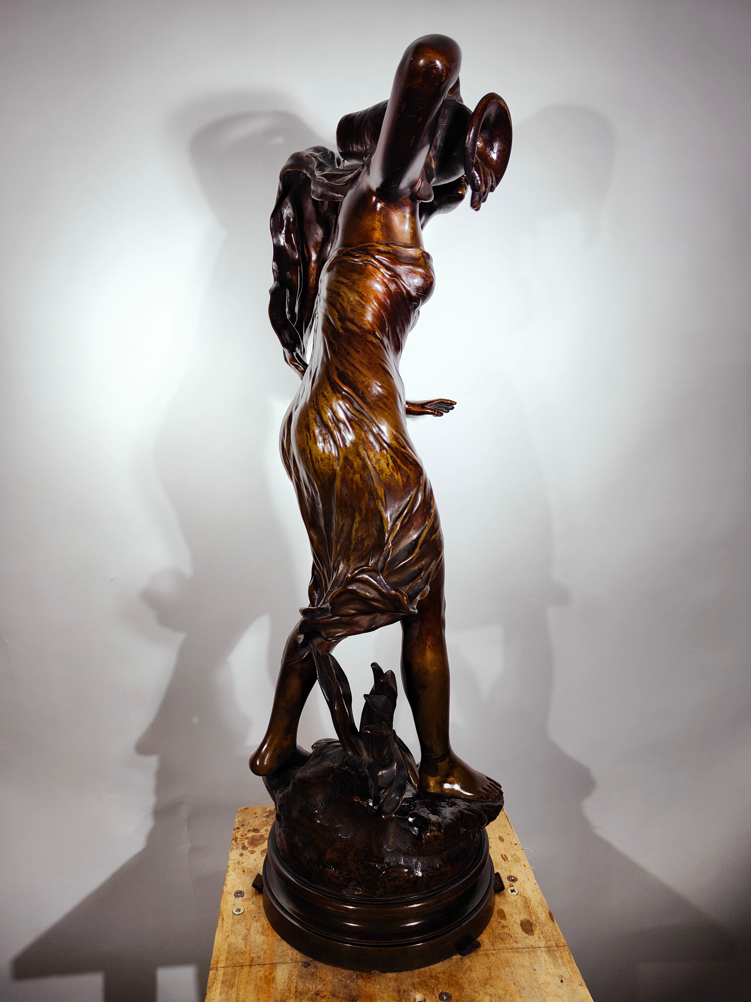 Große Bronze von: Charles Théodore Perron (Französisch 1862-1934) im Angebot 3
