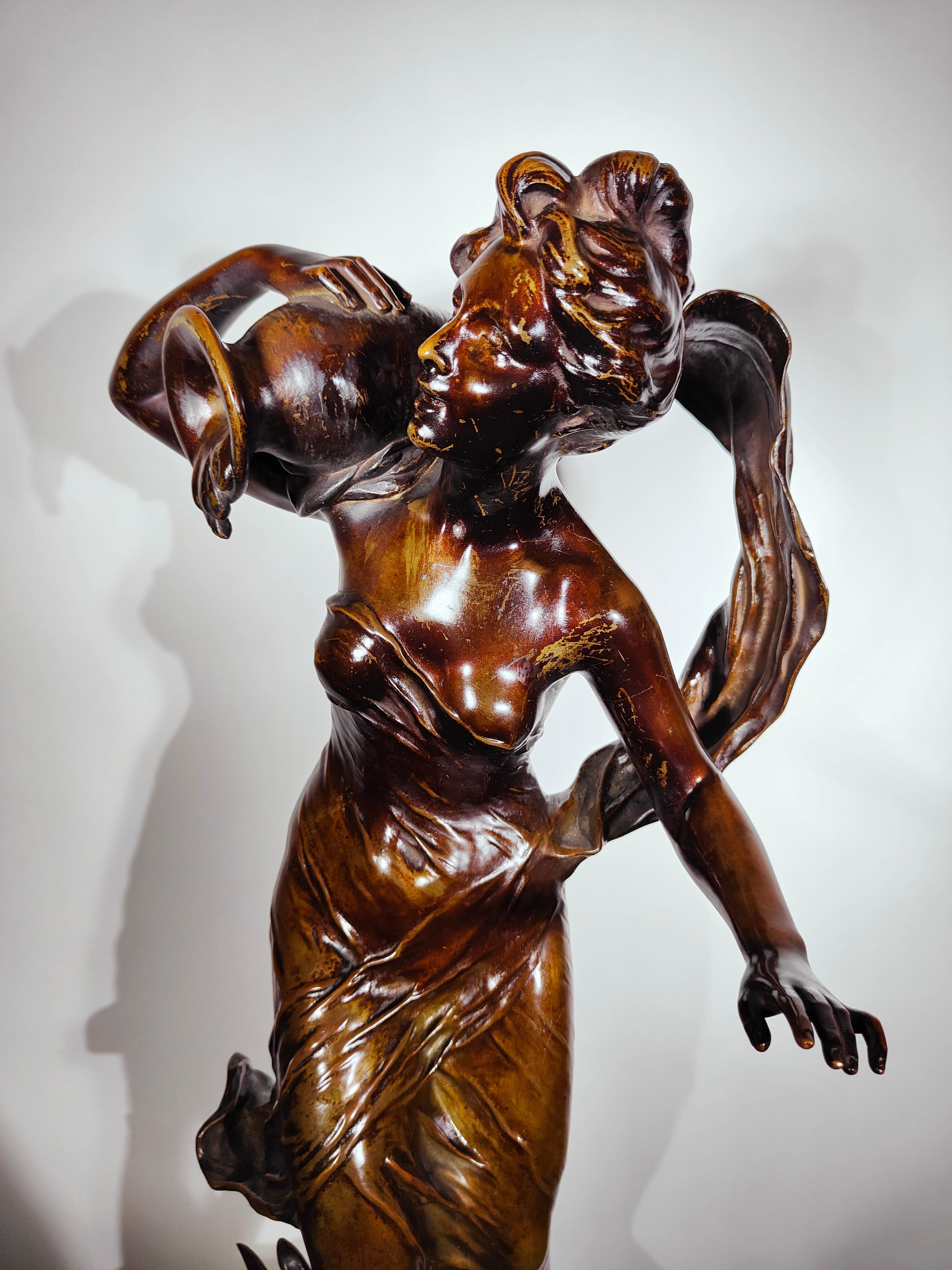 Große Bronze von: Charles Théodore Perron (Französisch 1862-1934) im Angebot 5