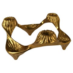 Candelabro grande in bronzo per sei candele