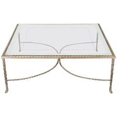 Large Bronze Coffee Table by Maison Baguès