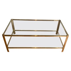 Grande table basse en bronze. Œuvre française signée J.T. Pelltier & Estampillé par Broncz