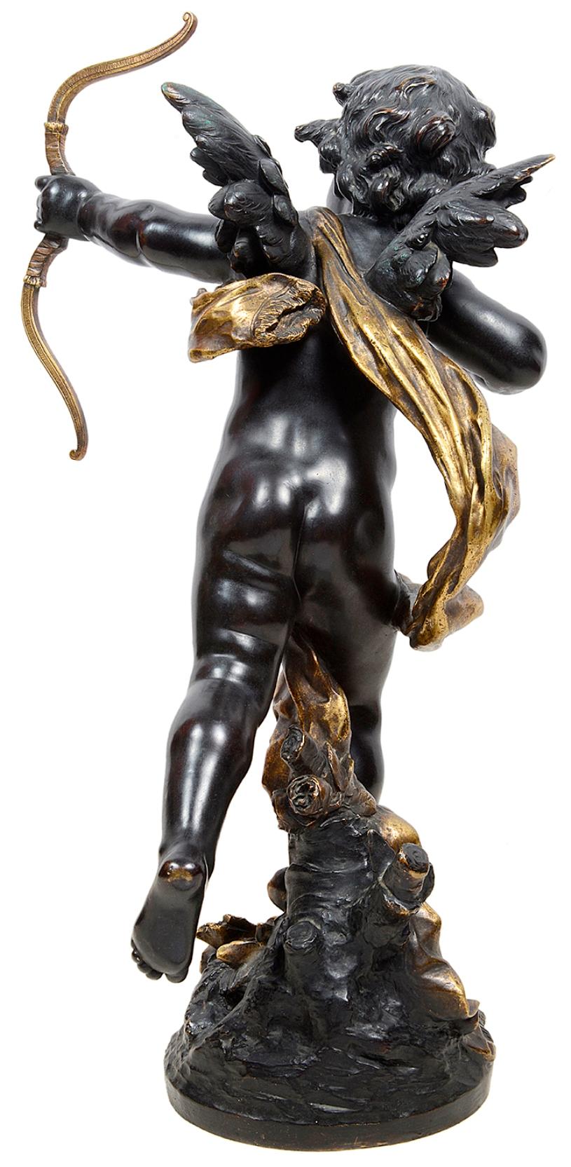 bronze cupid statue