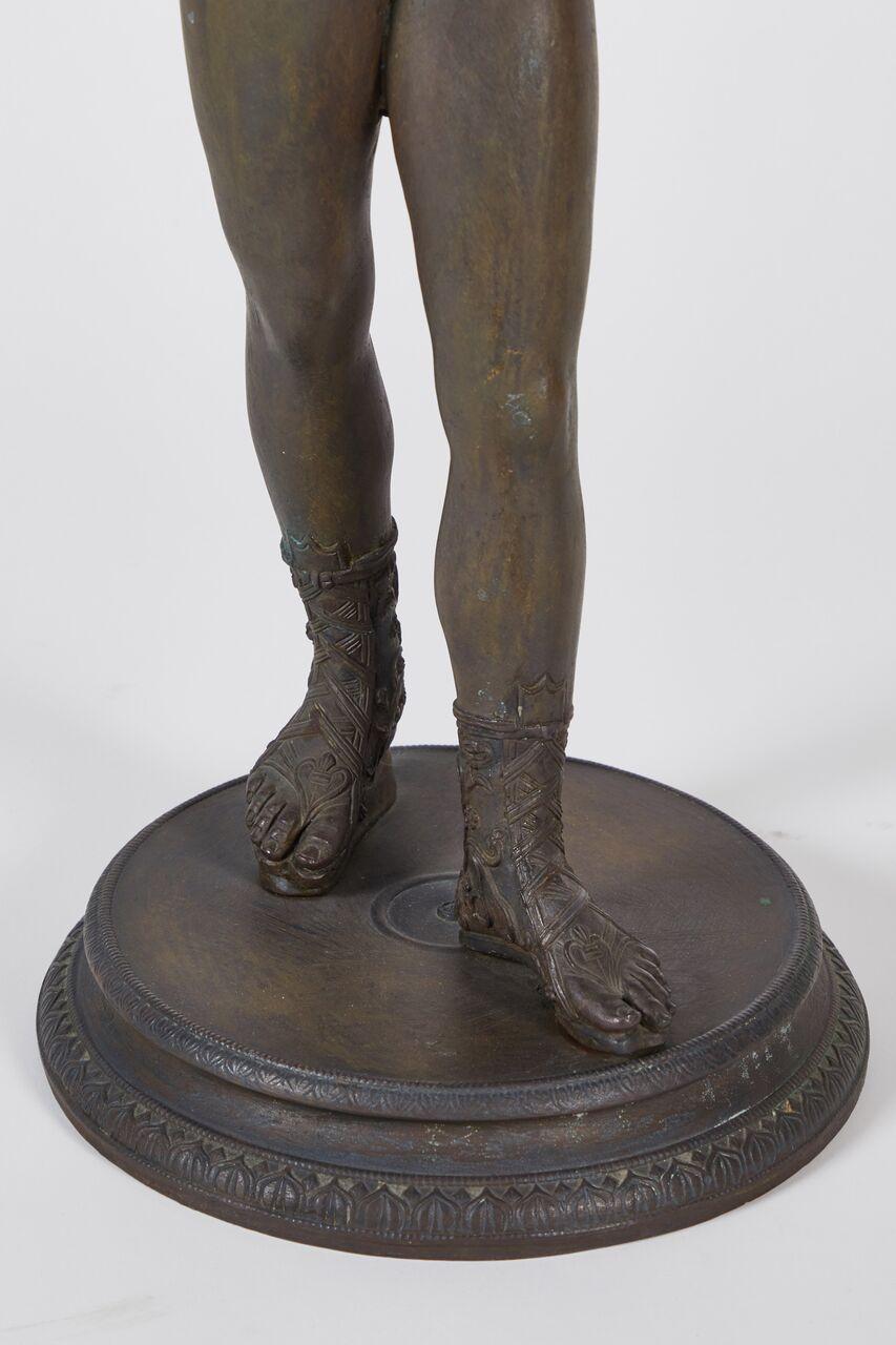 Large Bronze Depicting Narcissus, Italian, 19th Century For Sale 1