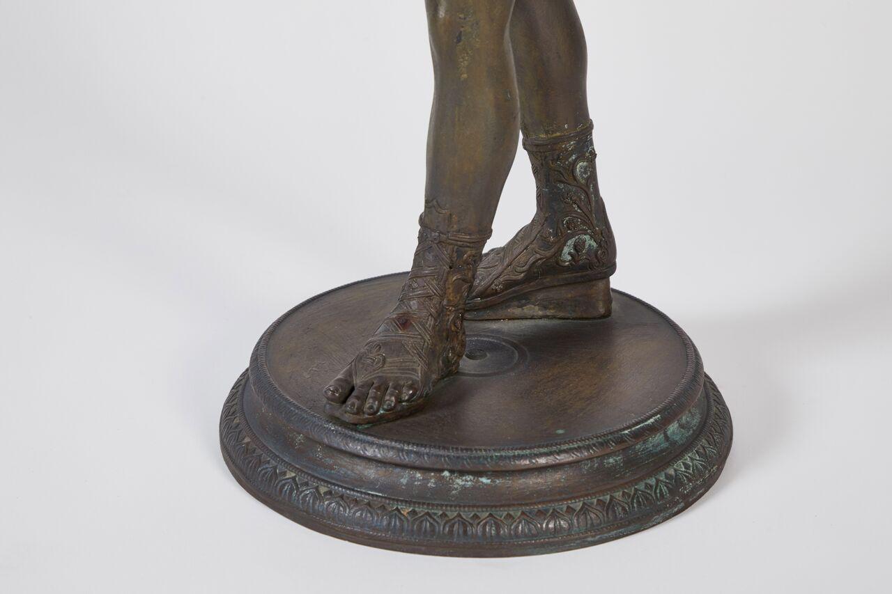 Large Bronze Depicting Narcissus, Italian, 19th Century For Sale 2