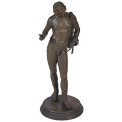 Large Bronze Depicting Narcissus, Italian, 19th Century