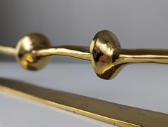 Large bronze door handle by David Marshall, 1980s