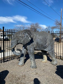 Large Bronze Elephant Statue