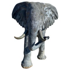 Large Bronze Elephant Statue