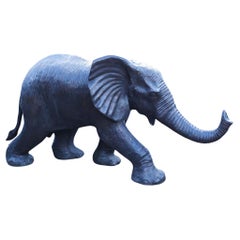 Large Bronze Elephant Statue Garden Casting