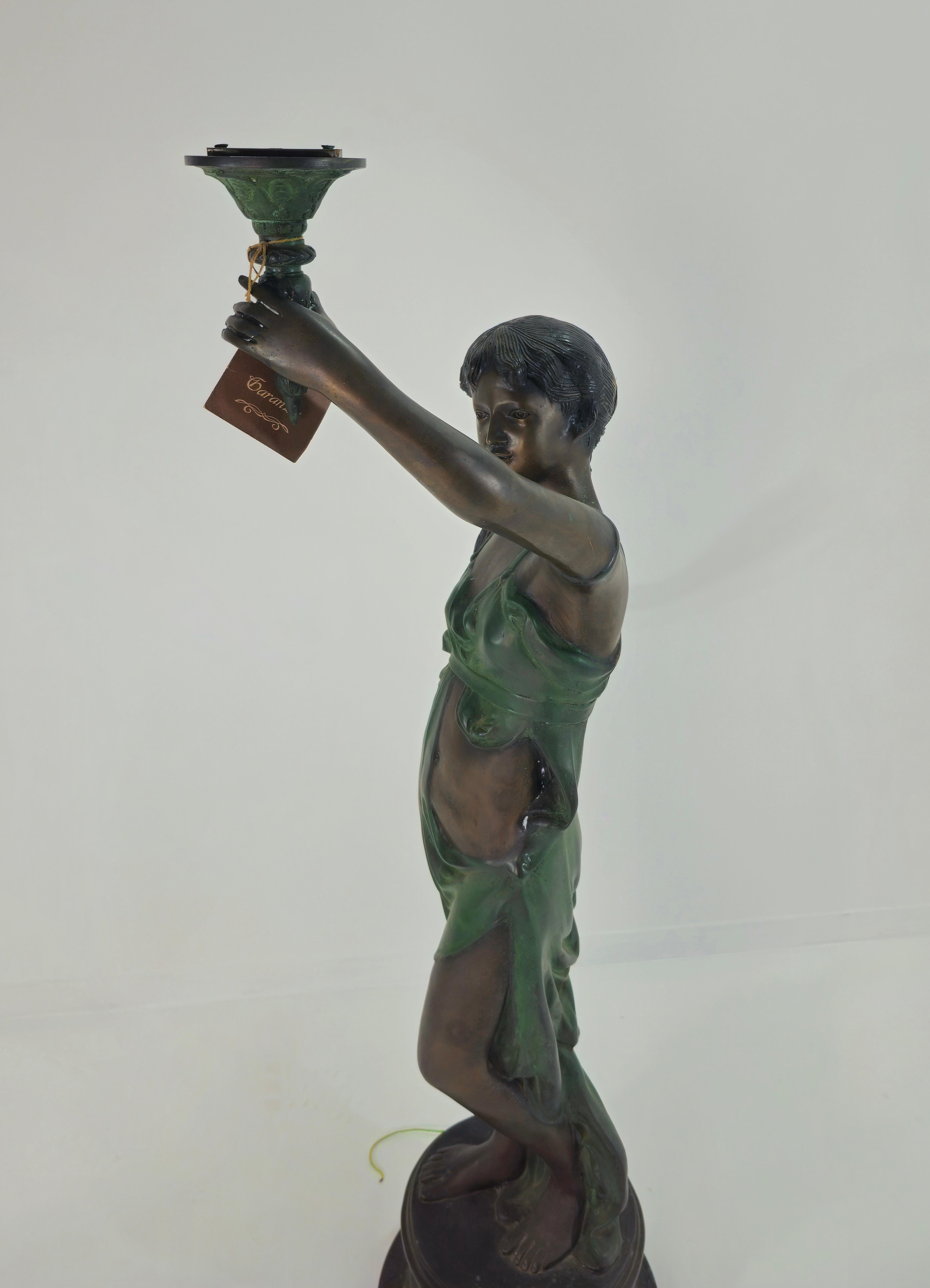 Large Bronze Floor Lamp Mid-Century Modern Italy 1960/70s For Sale 7