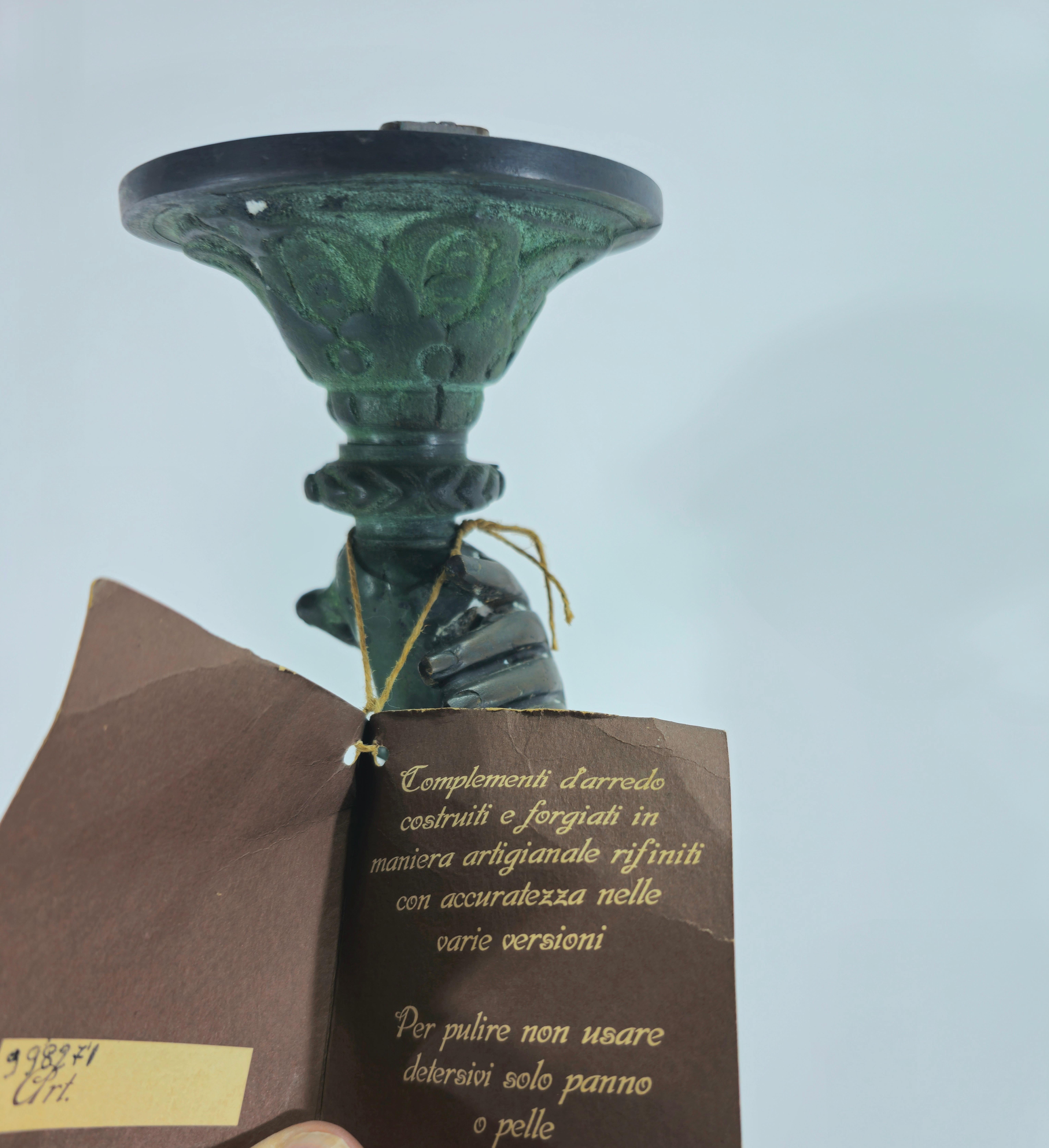 Large Bronze Floor Lamp Mid-Century Modern Italy 1960/70s For Sale 9