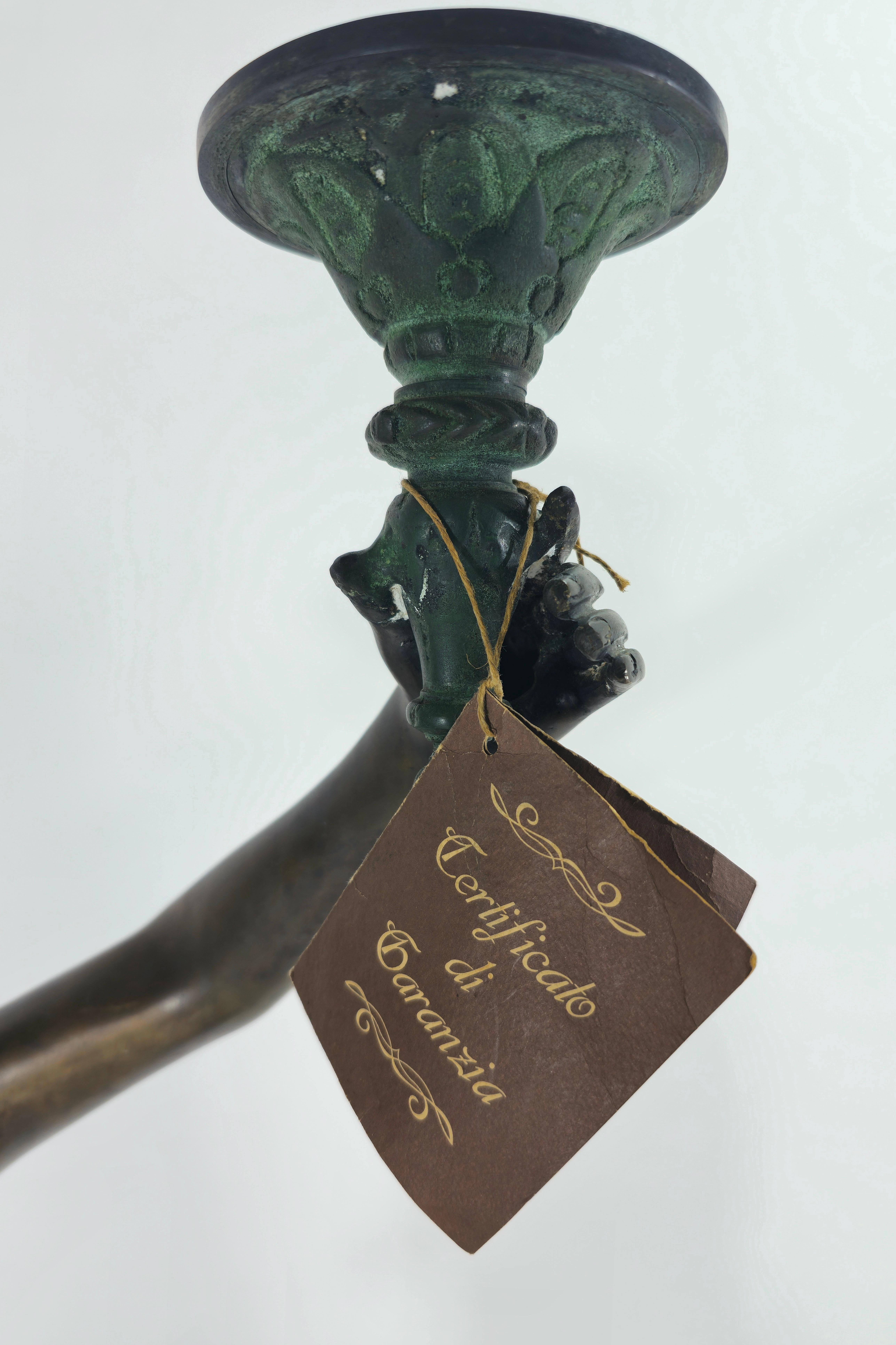 Large Bronze Floor Lamp Mid-Century Modern Italy 1960/70s For Sale 10