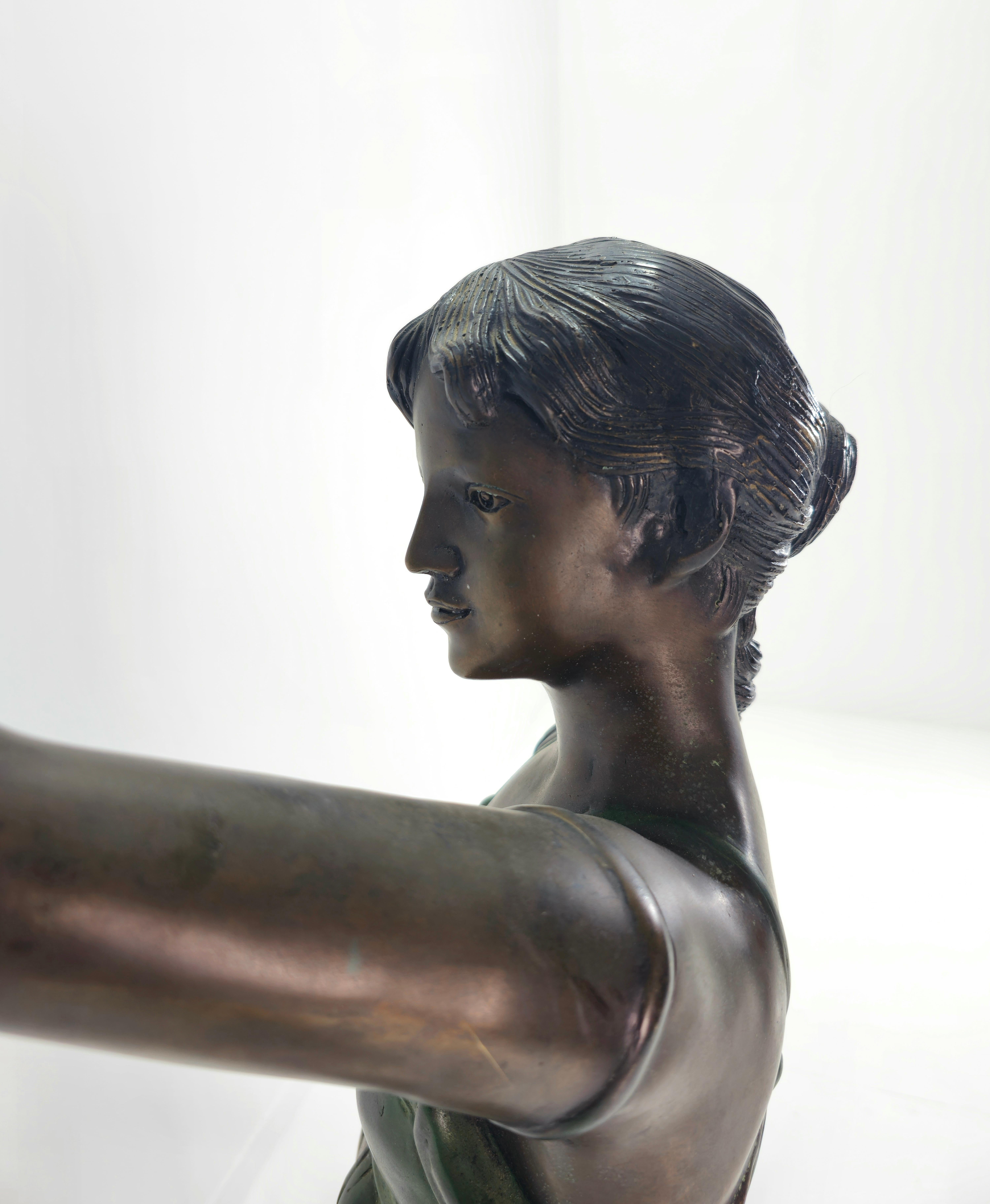 Italian Large Bronze Floor Lamp Mid-Century Modern Italy 1960/70s For Sale