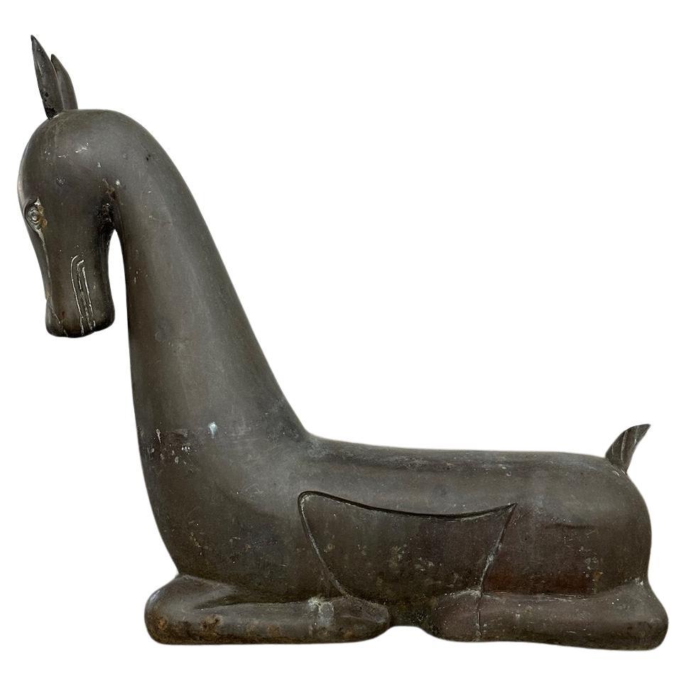 Large Bronze Foal Statue by Maitland Smith