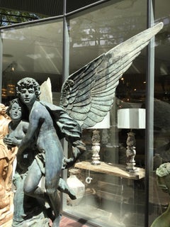 Large Bronze Fountain Garden Statue after Gory Affortunato
