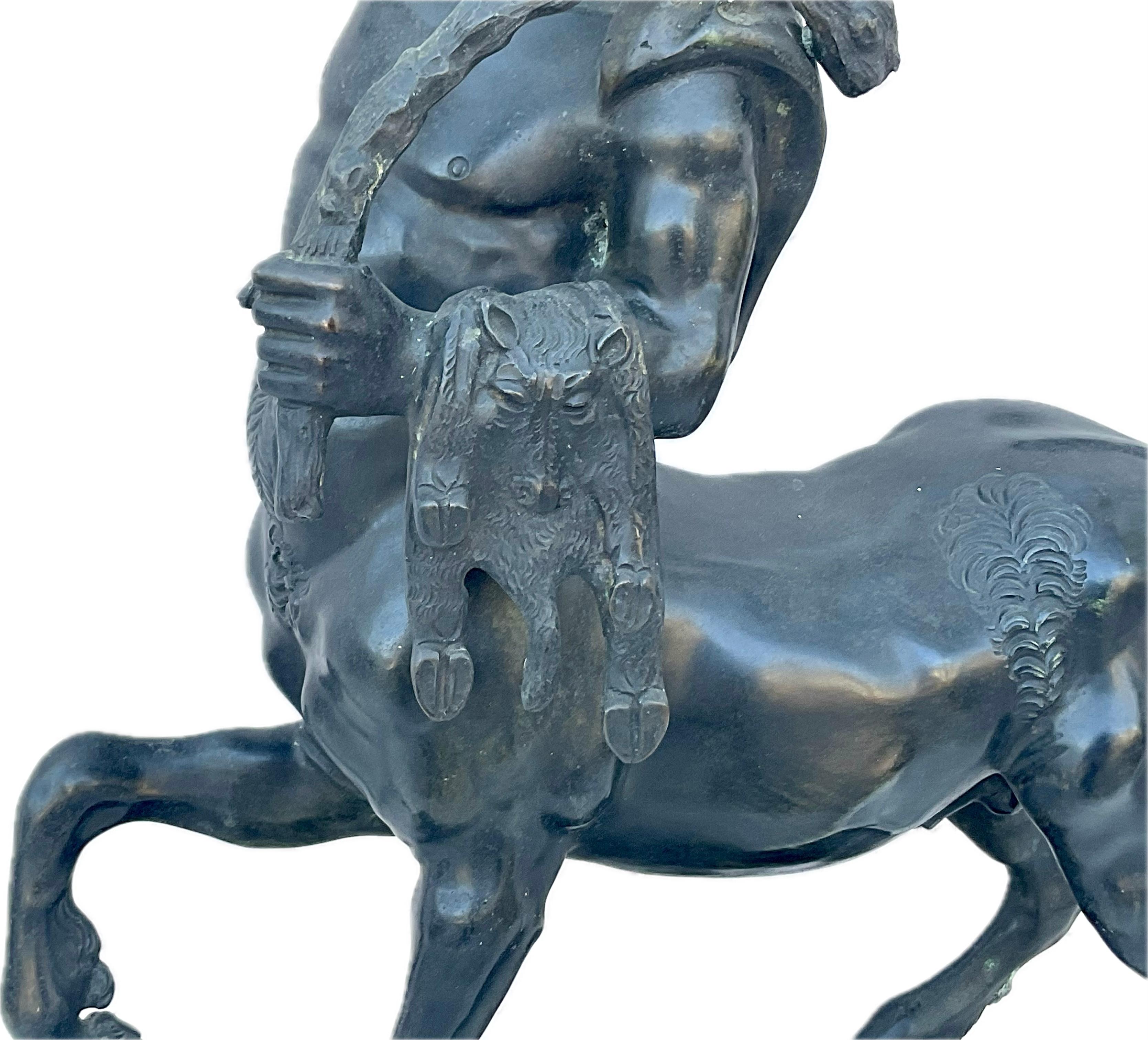 Grande Centauro del Grand Tour in bronzo firmato Fernando De Luca in vendita 6