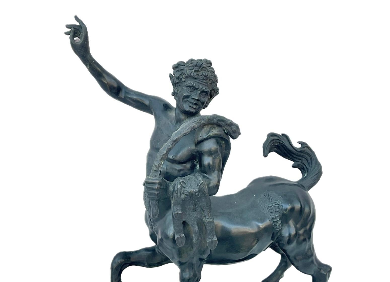 Grande Centauro del Grand Tour in bronzo firmato Fernando De Luca In condizioni buone in vendita a Bradenton, FL