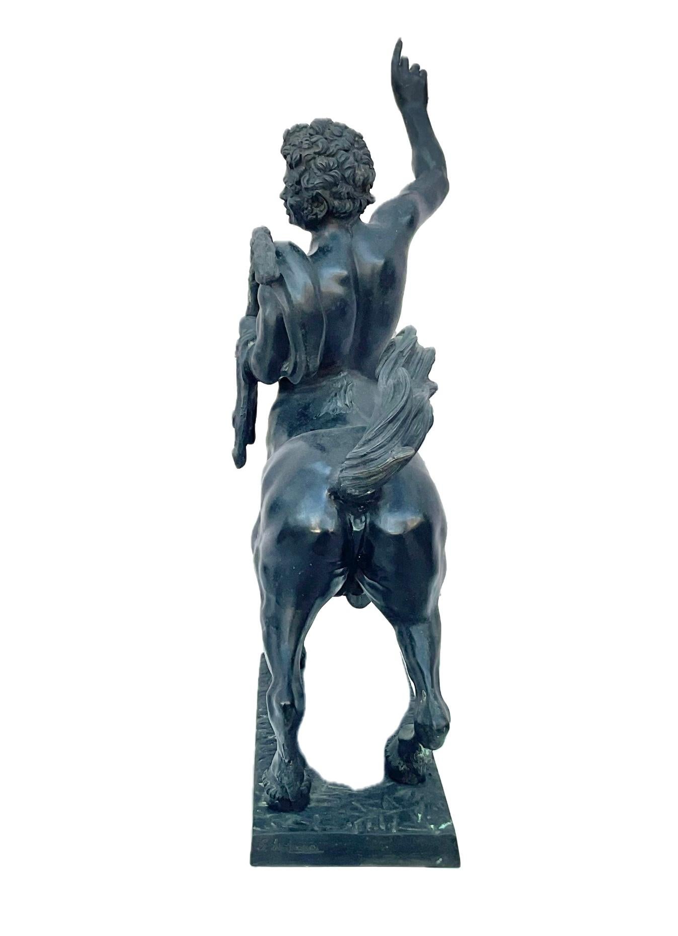 Grande Centauro del Grand Tour in bronzo firmato Fernando De Luca in vendita 2