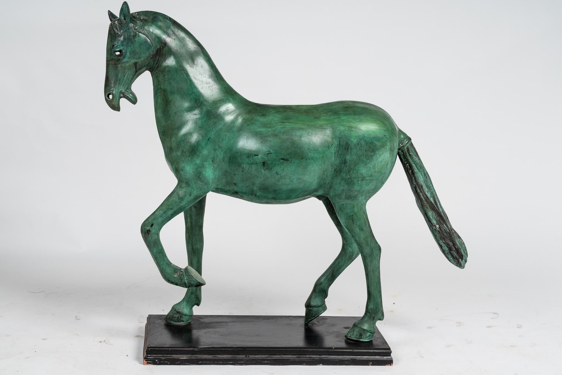 large bronze horse statue