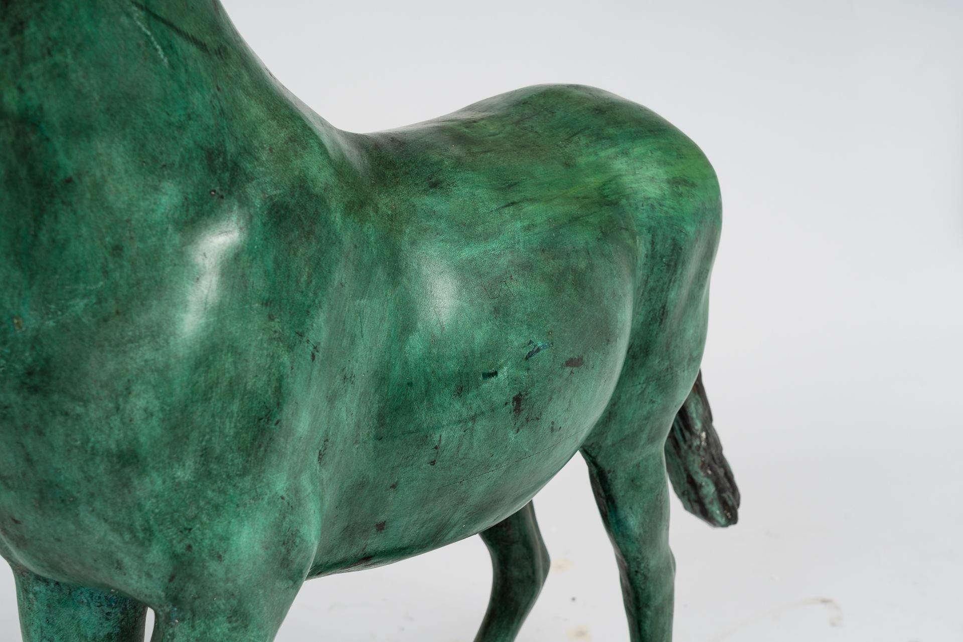 Unknown Large Bronze Horse For Sale