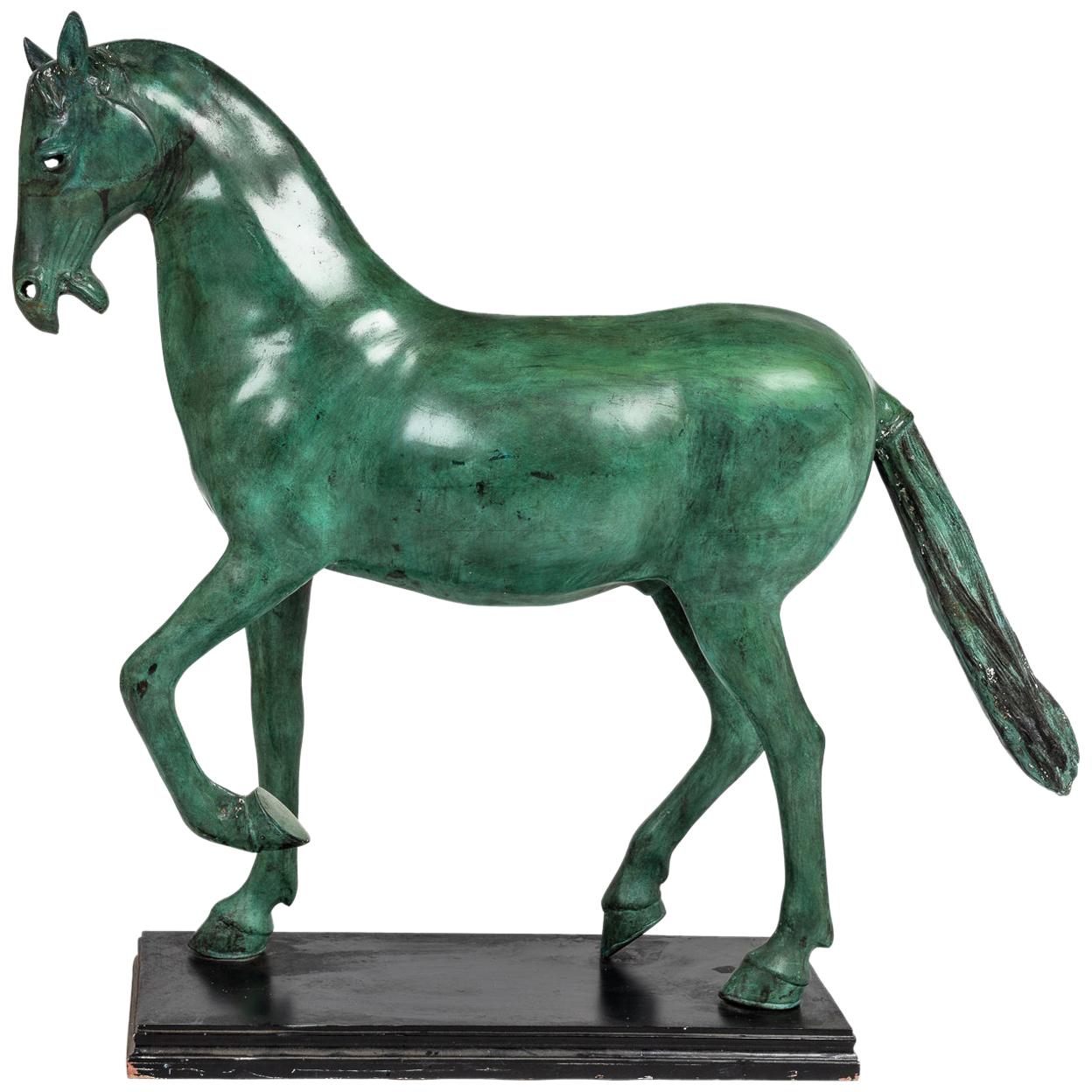 Grand cheval en bronze
