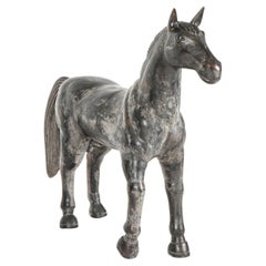 Retro Large Bronze Horse Sculpture