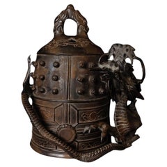 Large Bronze Incense Burner by Murata Hiroshi, Japan