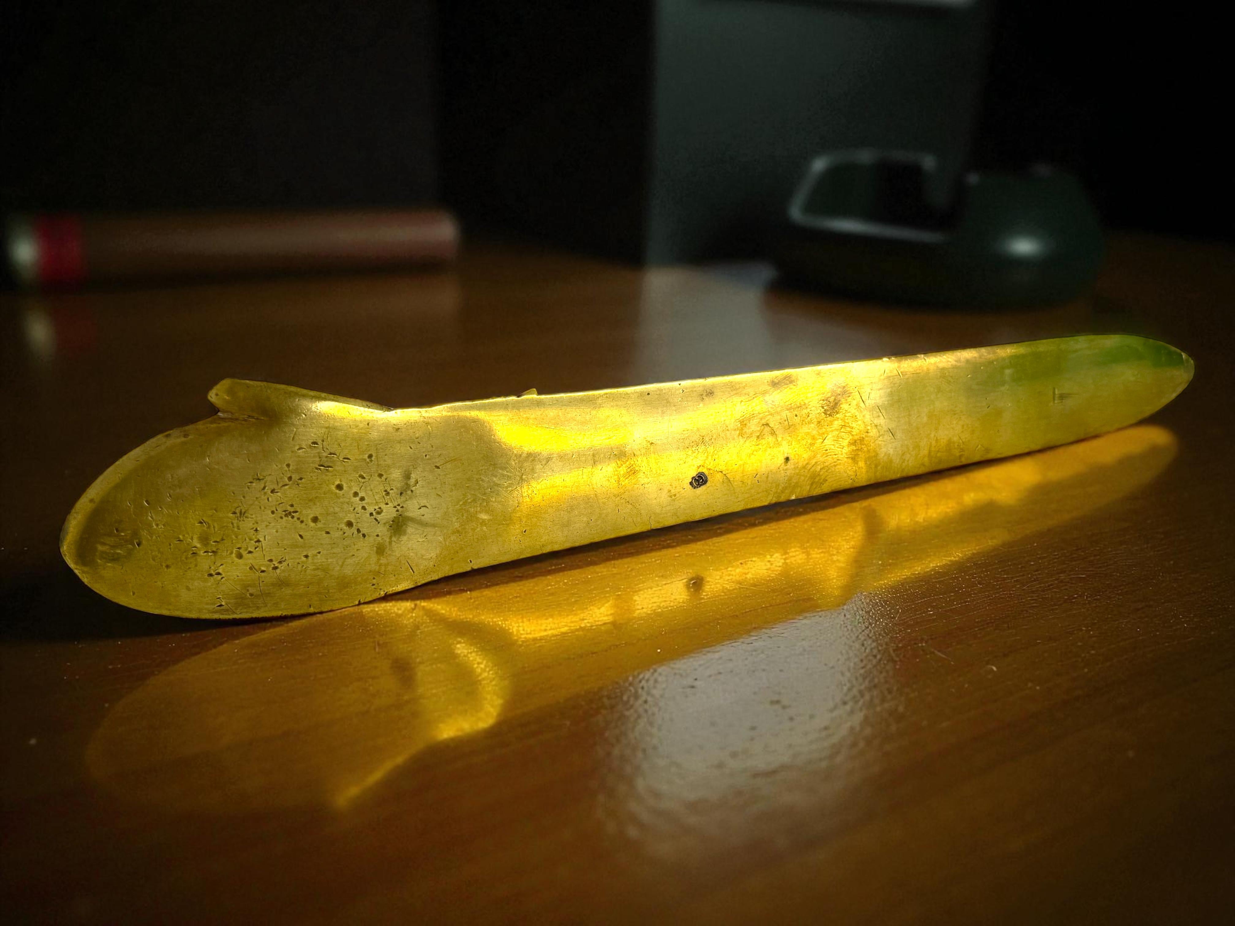 Großer Bronze-Brieföffner Jugendstil Ende 19. Jahrhundert signiert DeLaune, Frankreich im Angebot 11