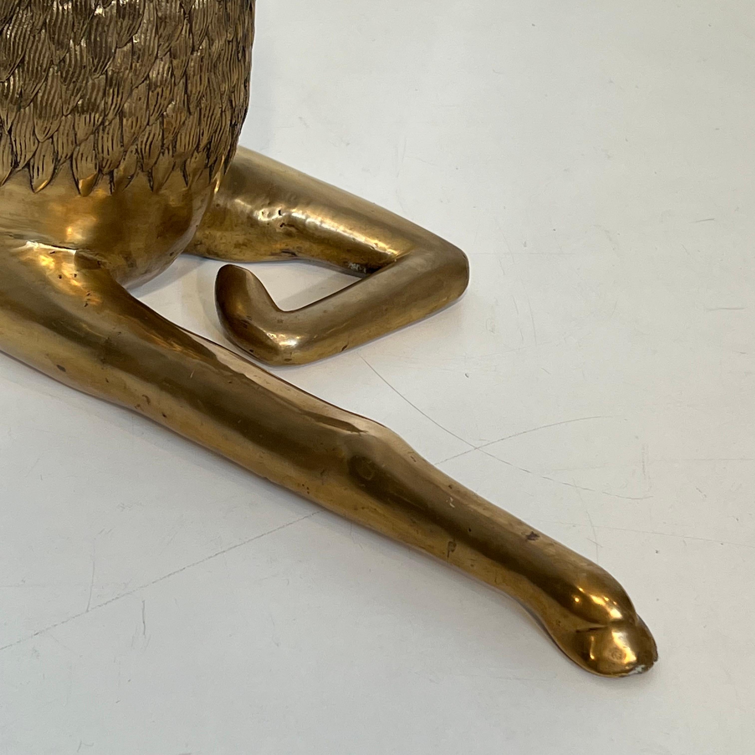 Large Bronze Lying Deer Engraved with Shamanic Motifs en vente 5