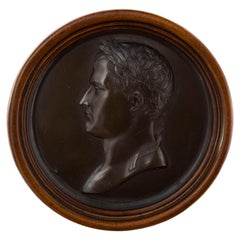 Large Bronze Medal Portrait of Napoleon, Early 19th Century