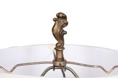 Large Bronze Meiji Period Table Lamp