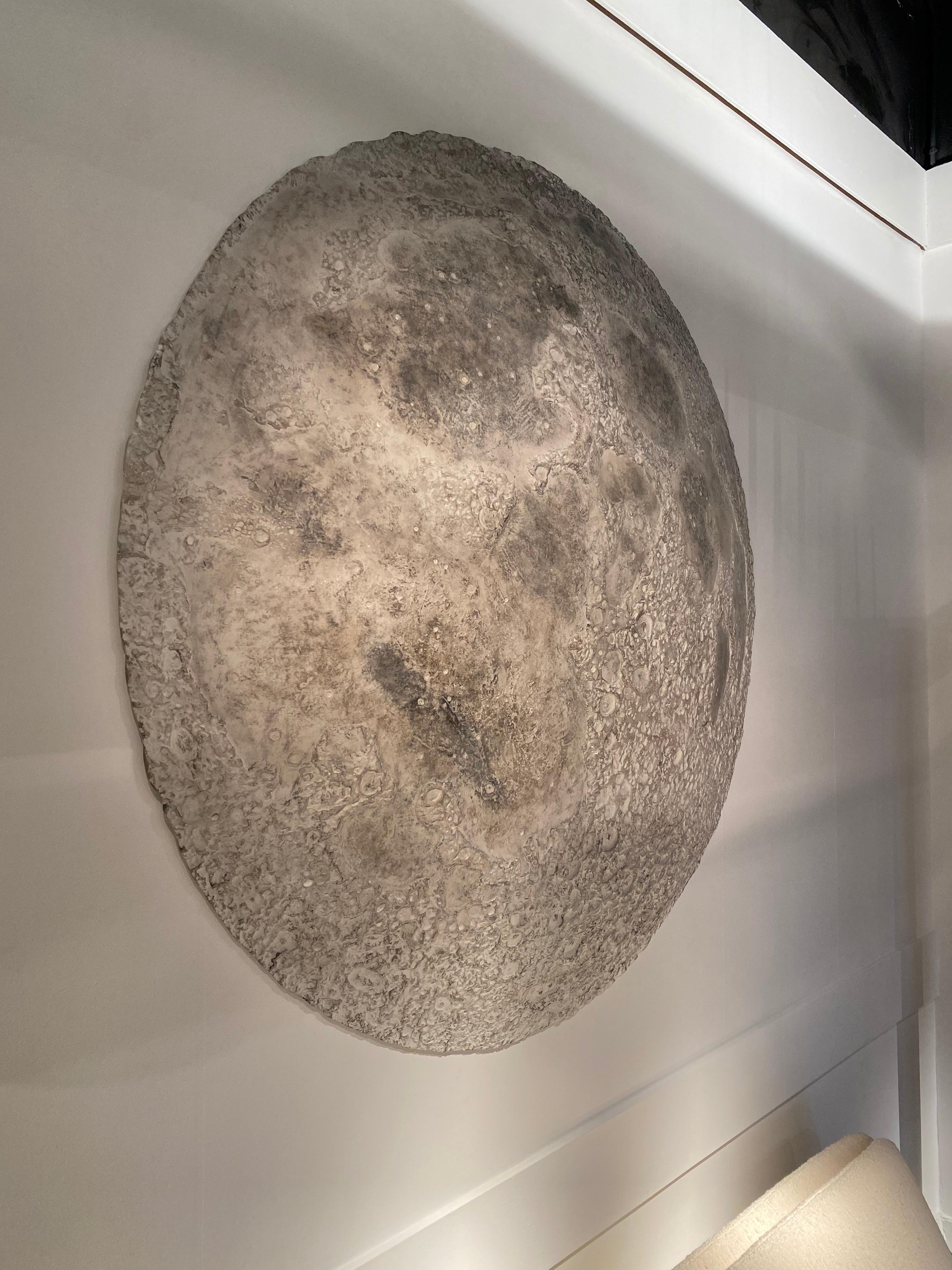 Contemporary Large  Moon Wall Mounted Sculpture