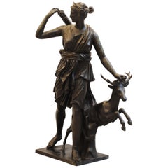 Large Bronze of Diana the Huntress