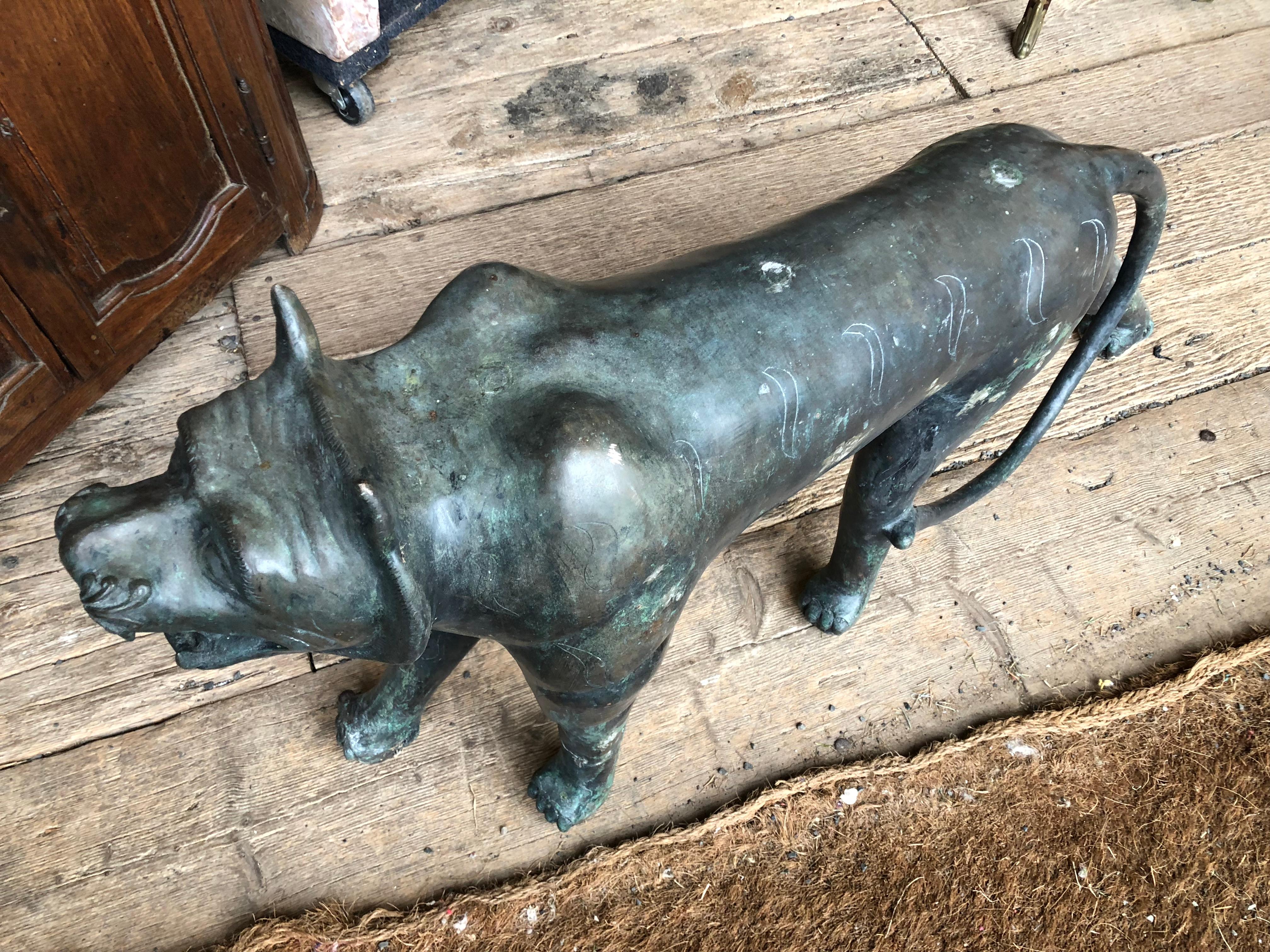 Sculpture de chat en bronze Phyllis Morris en vente 5