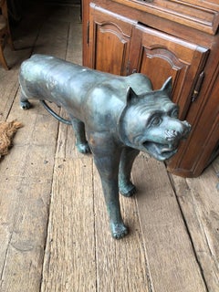 Phyllis Morris Bronze Cat Sculpture