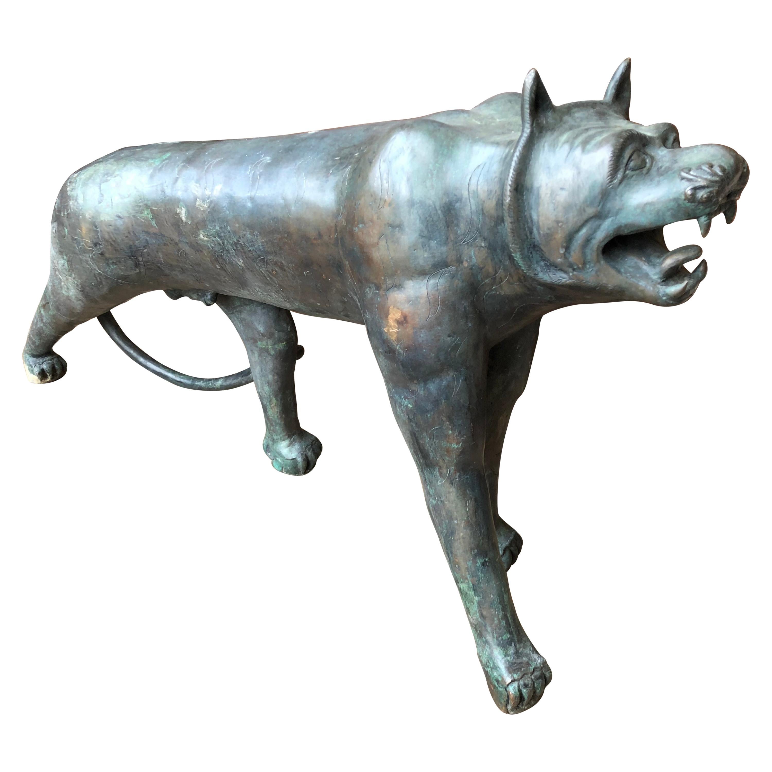 Sculpture de chat en bronze Phyllis Morris