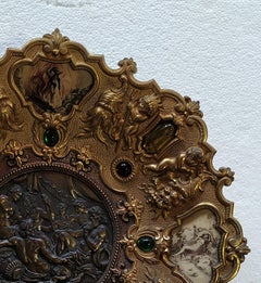 Large bronze plate