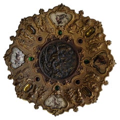 Large bronze plate