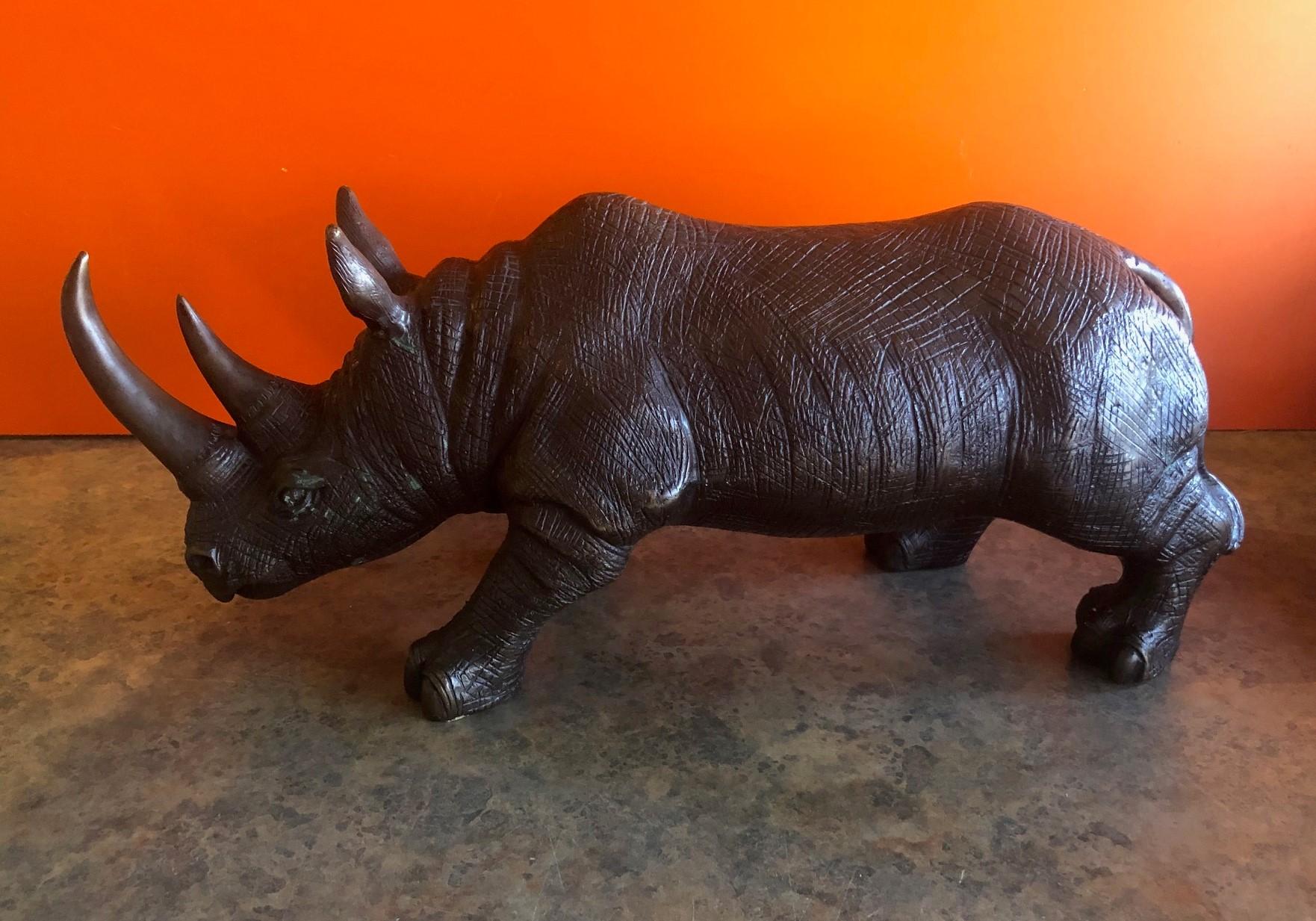 rhino sculpture for sale