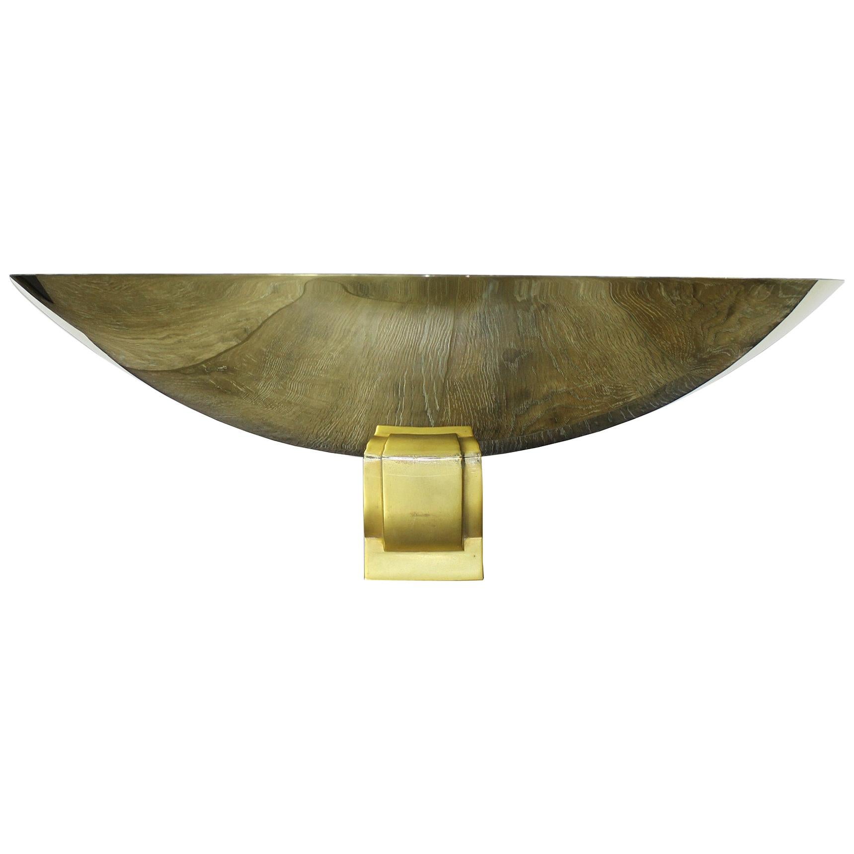 Large Bronze Sconce Attributed to Perzel, France, 1950 For Sale