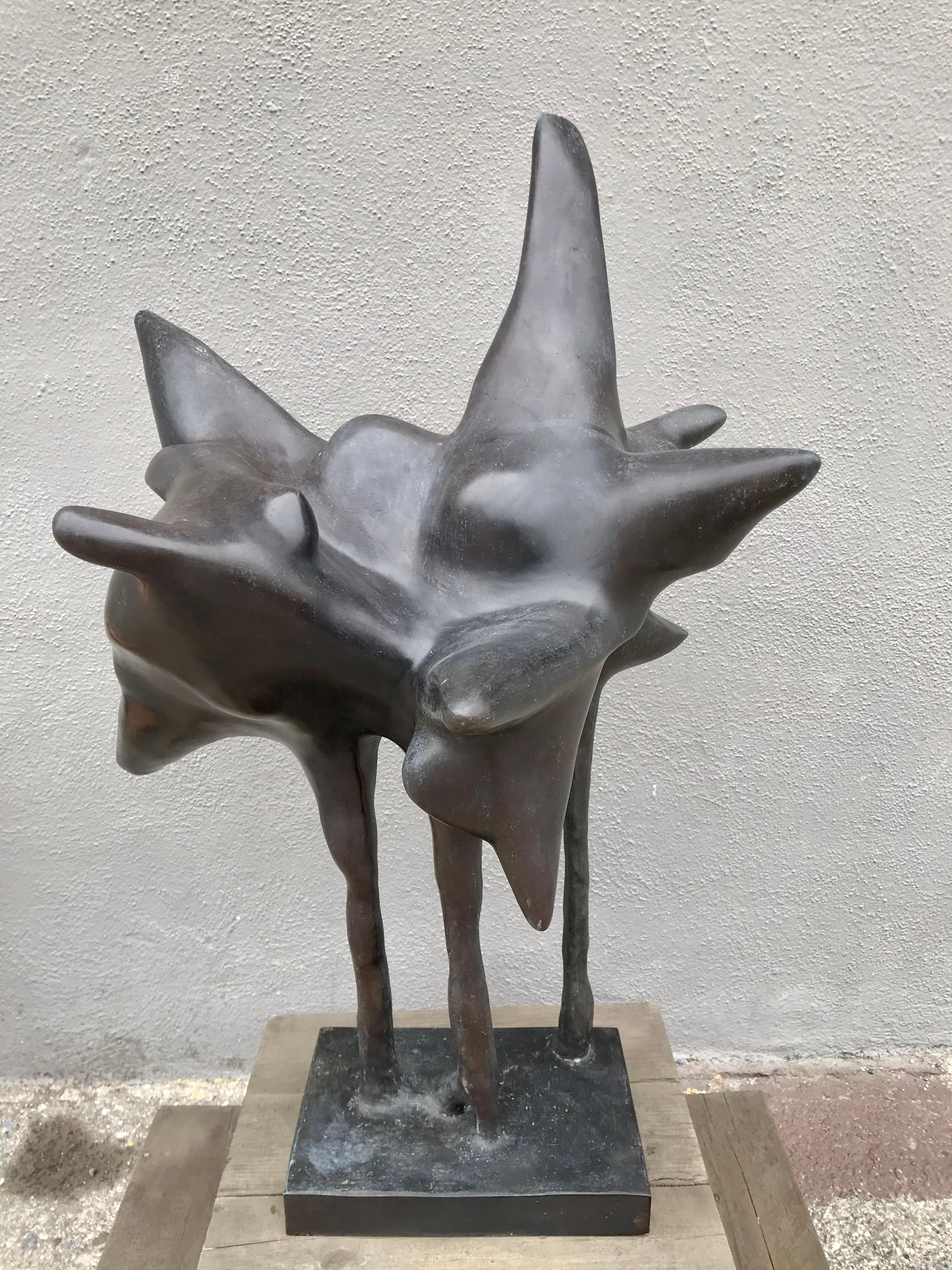 Large Bronze Sculpture Amalia Schulthess In Excellent Condition In Los Angeles, CA