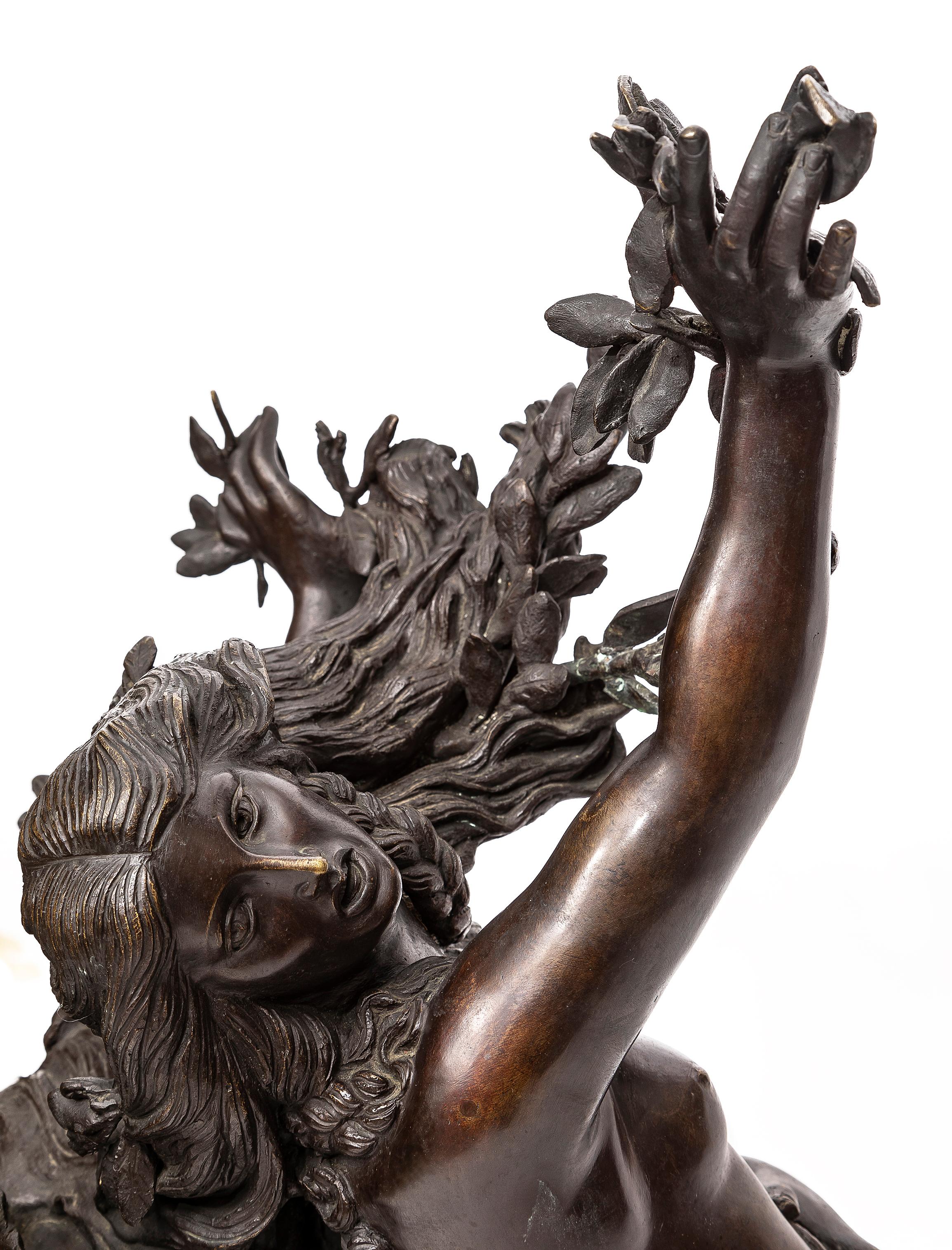 Large Bronze Sculpture Apollo & Daphne, After Giovanni Gian Lorenzo Bernini For Sale 4